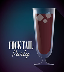 Cocktails cup glass design