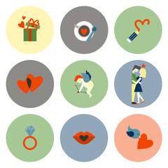 Happy Valentines Day Icons