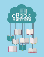 online bookstore , vector illustration