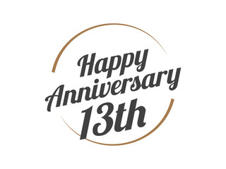 13 Happy Anniversary Logo