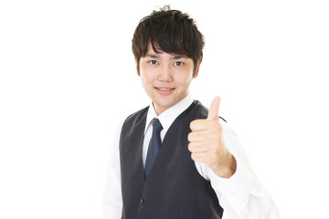 笑顔のビジネスマン