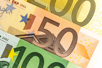 close up euro money