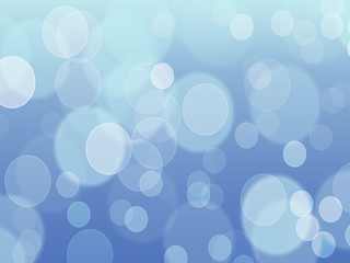 Bokeh background on blue