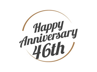 46 Happy Anniversary Logo
