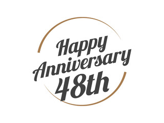 48 Happy Anniversary Logo