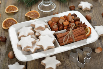 Traditional Christmas cookies zimtsterne