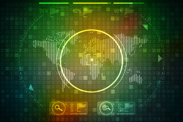 World Map Business background