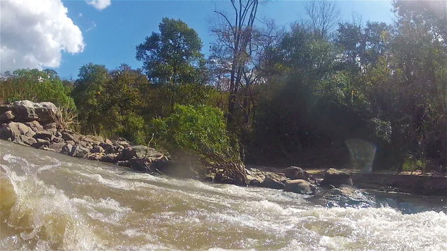 Tubing on a mountain river7/Tubing on a mountain river, northern Thailand