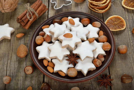 Christmas almond cookies