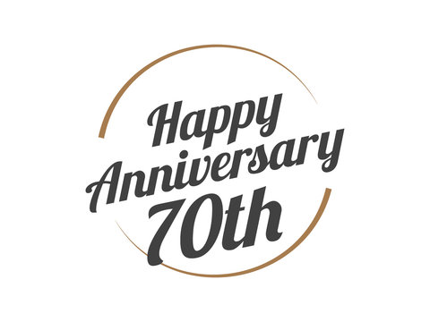 70 Happy Anniversary Logo