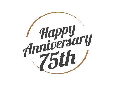 75 Happy Anniversary Logo