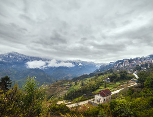 Obraz premium Rice field terraces. Sapa Vietnam