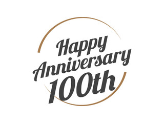 100  Happy Anniversary Logo