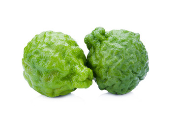 Bergamot fruit on white background