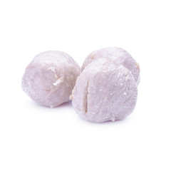 Meat ball pork on white background