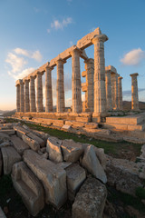 Fototapeta premium Ruins of Poseidon temple