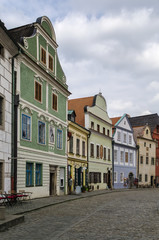 Fototapeta na wymiar street in Cesky Krumlov, Czech republic