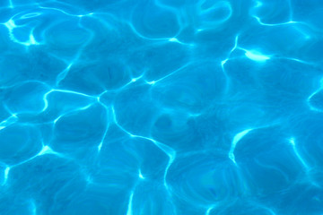 Blue water in the Red Sea Egypt.