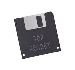 Floppy Disk - Tachnology from the past, isolated on white