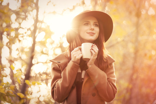 woman with cup