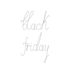 Black Friday lettering