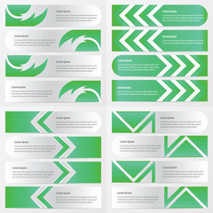 banner green color design pack