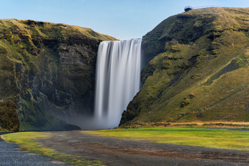 Fototapeta premium Skogafoss waterfall. Iceland. Long exposure