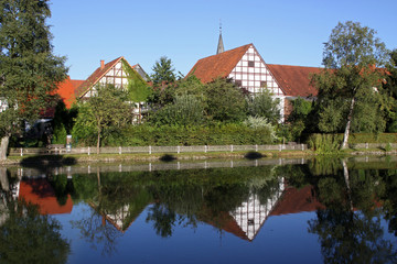 Fototapeta na wymiar Der Torteich in Alverdissen