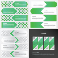 banner green color design pack