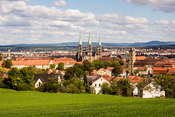 Fototapeta premium Panorama über Bamberg