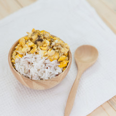 rice with scrambled eggs