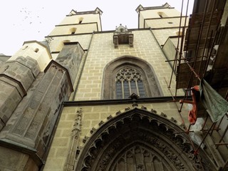 High church and scaffold
