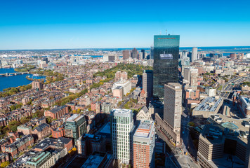 Naklejka premium Beautiful Boston skyline, Massachusetts