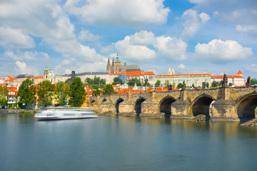 Prague in a summer day