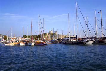Fototapeta premium Views from famous tourism city Bodrum Turkey