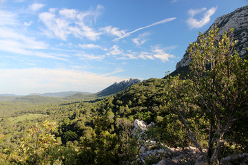 Paysage Pic saint loup, hérault, france