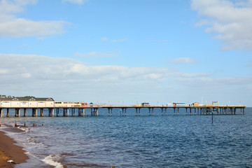 Obraz premium Teignmouth pier in Teignmouth, Devon, England
