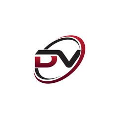 Modern Initial Logo Circle DV