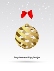 Gold Christmas Ball