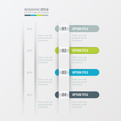 timeline design   Green, blue, gray color