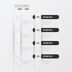 timeline design   black and white color