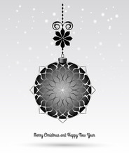 Black Silver Christmas Ball