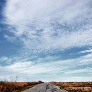 Empty road, Romania