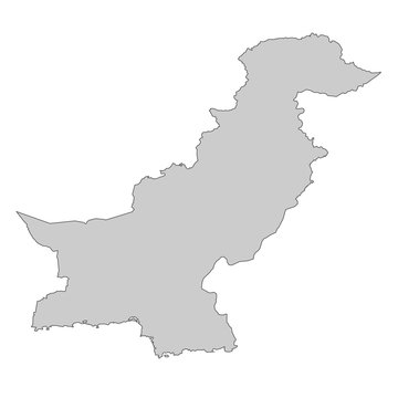 Pakistan Karte - einzeln