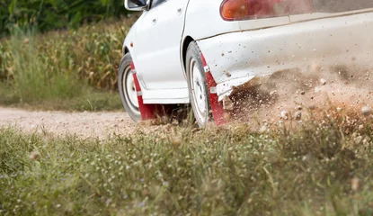 Fototapeten Rally Car in track © toa555