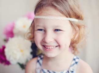 portrait of adorable little girl