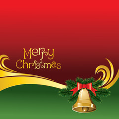 2012 vector christmas card with bells