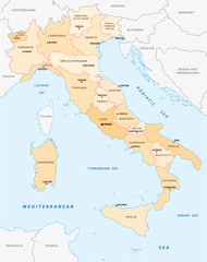 italy administrative map