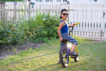 Boy with a bike