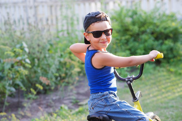 Boy with a bike